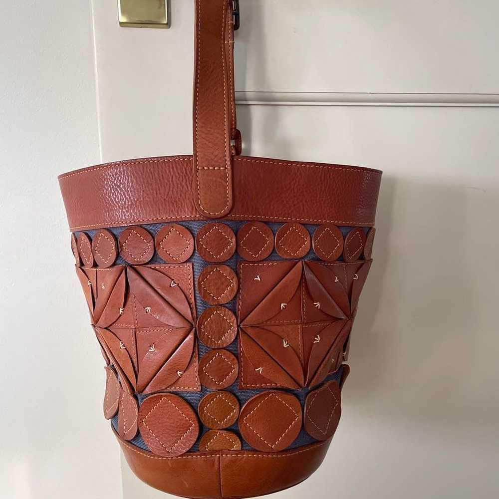 genten Cathedral Window Bucket Bag - image 5