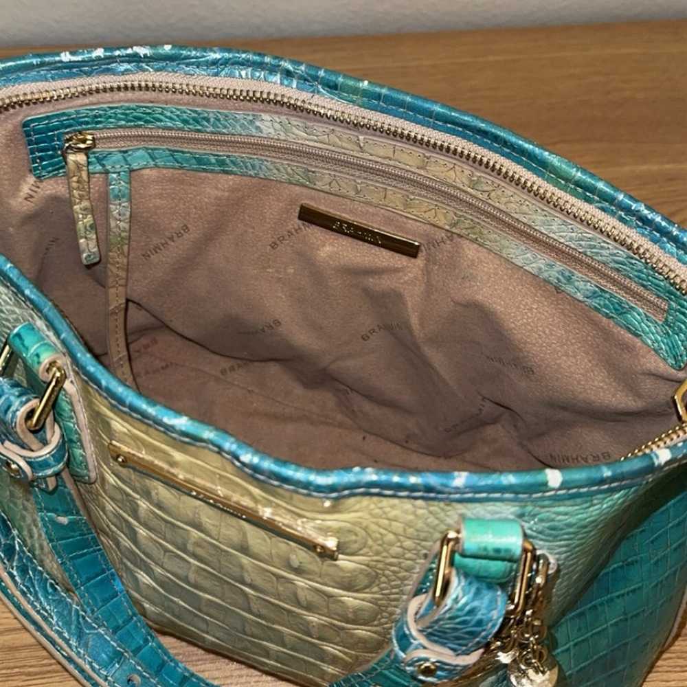 Brahmin Asher Ombré Ocean Melbourne Mini Satchel … - image 7