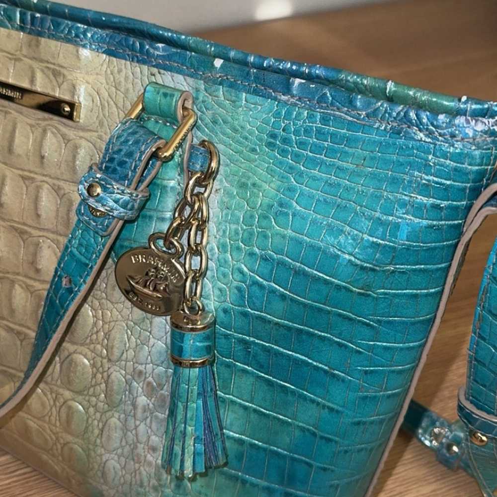 Brahmin Asher Ombré Ocean Melbourne Mini Satchel … - image 9