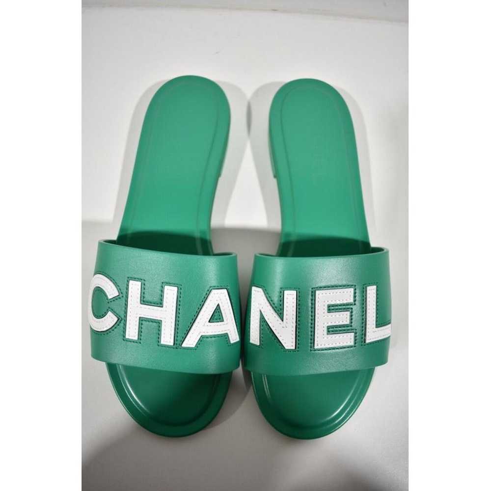 Chanel Leather mules - image 7