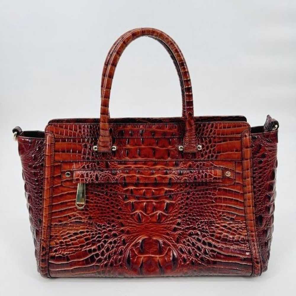 Brahmin Harper Pecan Satchel Handbag - image 12