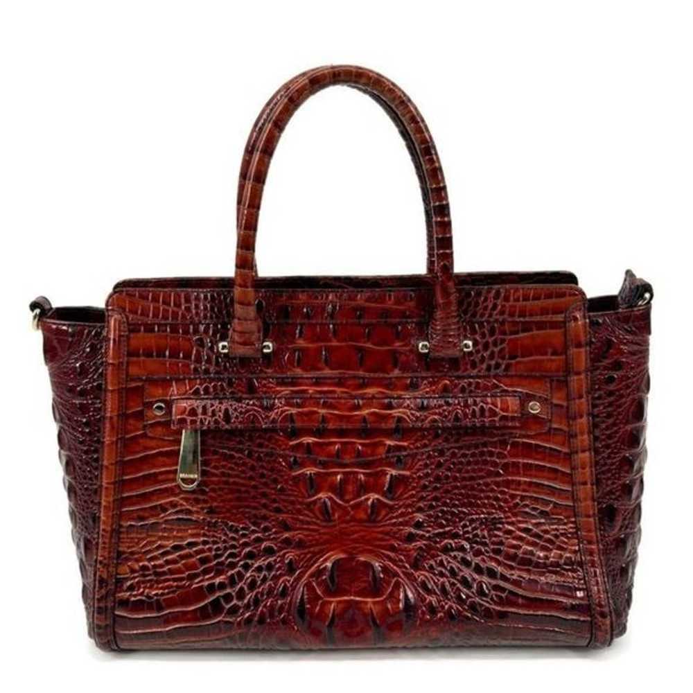 Brahmin Harper Pecan Satchel Handbag - image 1