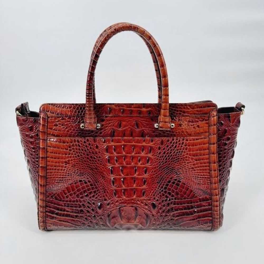 Brahmin Harper Pecan Satchel Handbag - image 2