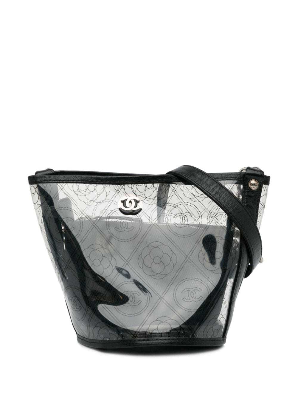 CHANEL Pre-Owned 2018 Camellia bucket bag - White - image 1