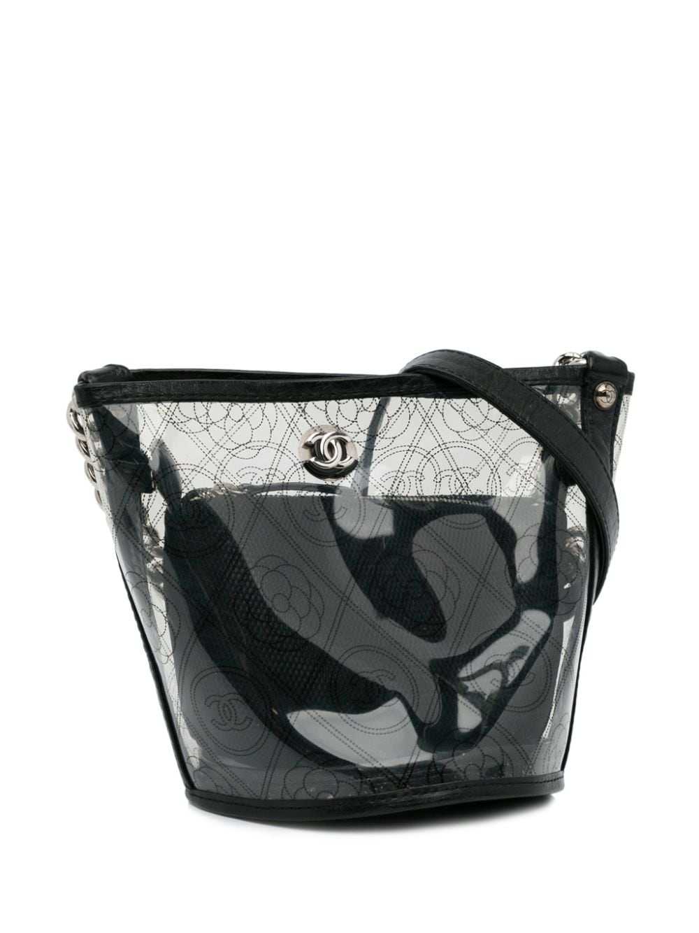 CHANEL Pre-Owned 2018 Camellia bucket bag - White - image 3