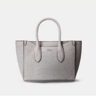 Polo Ralph Lauren Mini Croc-Embossed Sloane Satch… - image 1