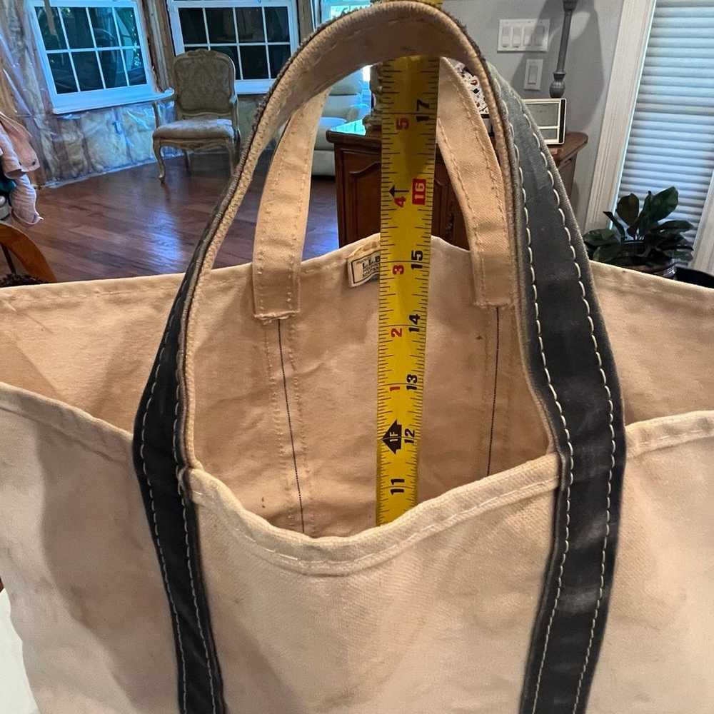 Vintage L.L. Bean classic “boat and tote” large c… - image 10