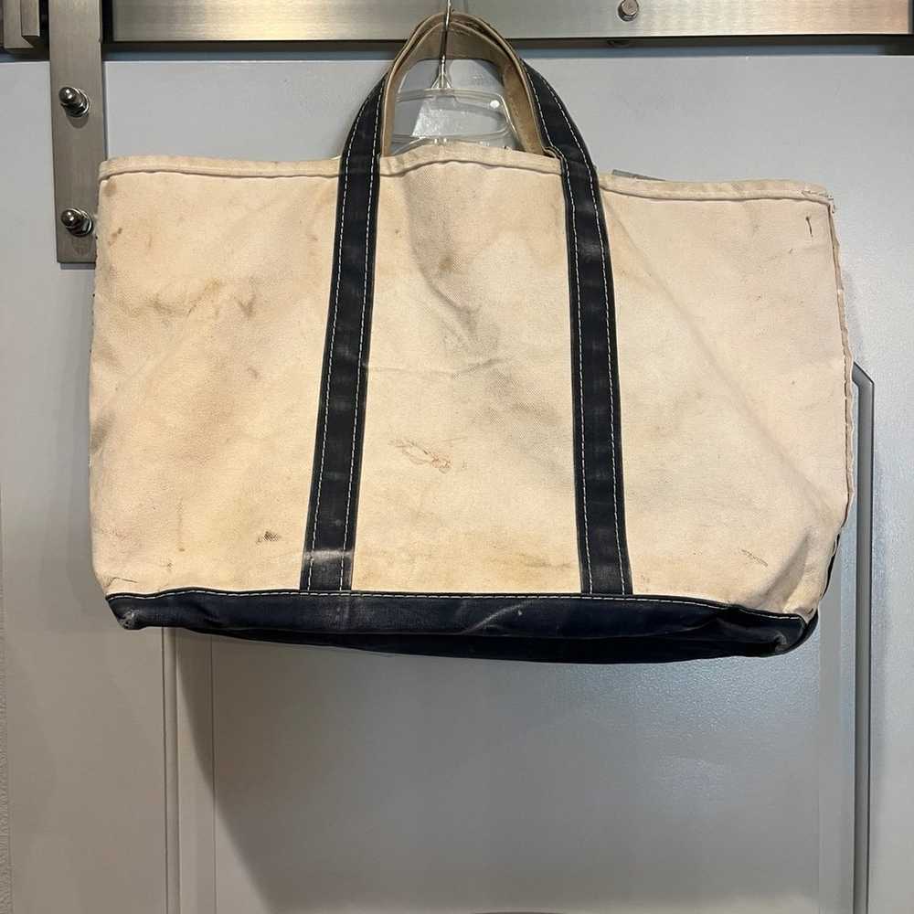 Vintage L.L. Bean classic “boat and tote” large c… - image 1