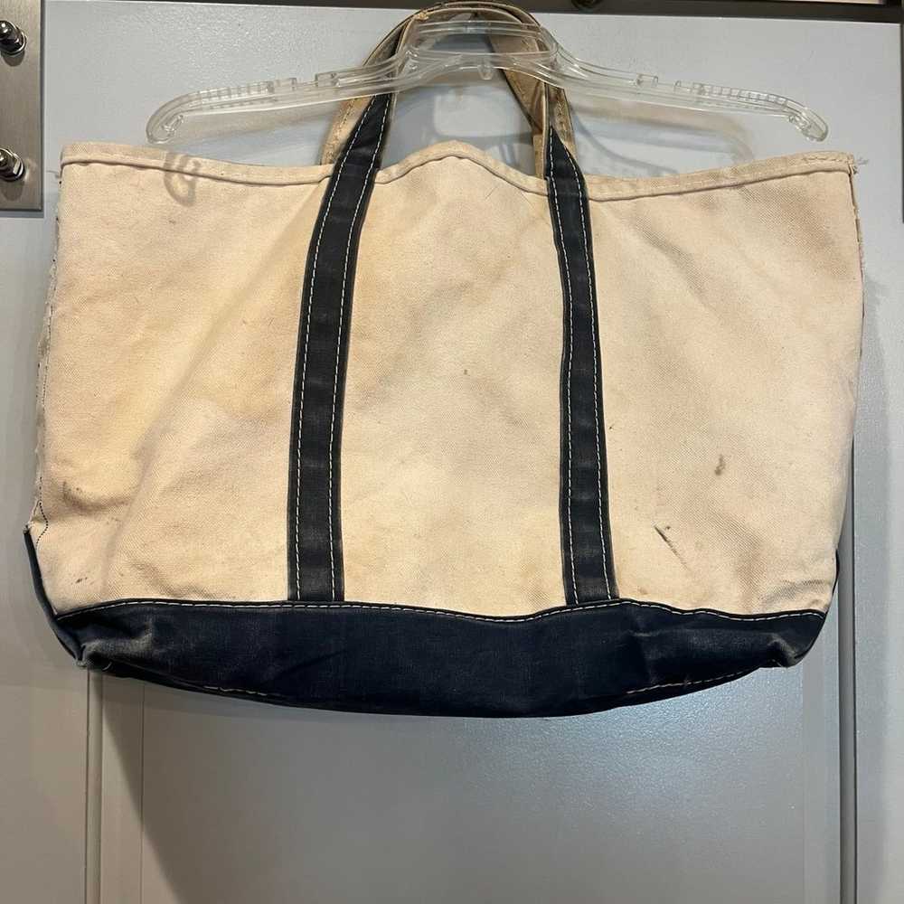 Vintage L.L. Bean classic “boat and tote” large c… - image 2