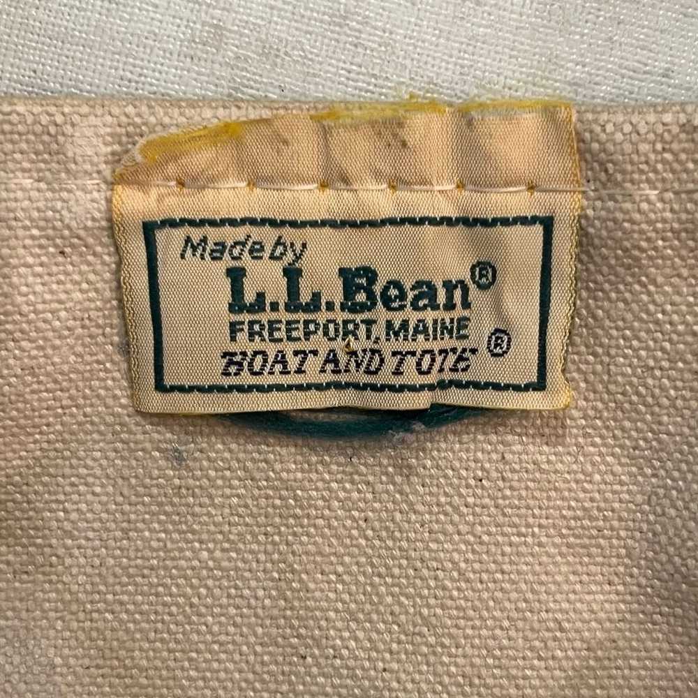 Vintage L.L. Bean classic “boat and tote” large c… - image 3