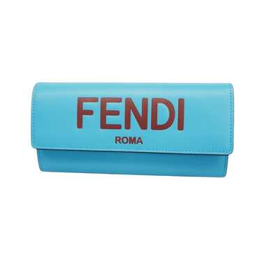 Fendi Roma Blue Leather Wallet (Pre-Owned)