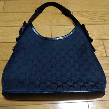 GUCCI Black GG Pattern Handbag