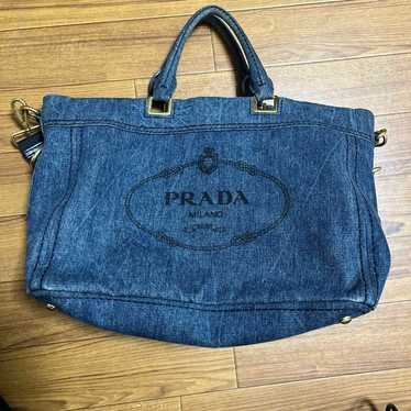 PRADA Denim Tote Bag.