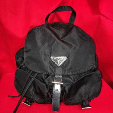 PRADA Black Nylon Backpack.