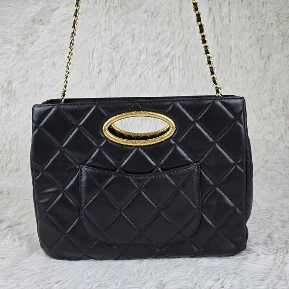 Black female handbag shoulder bag Messenger bag - image 3