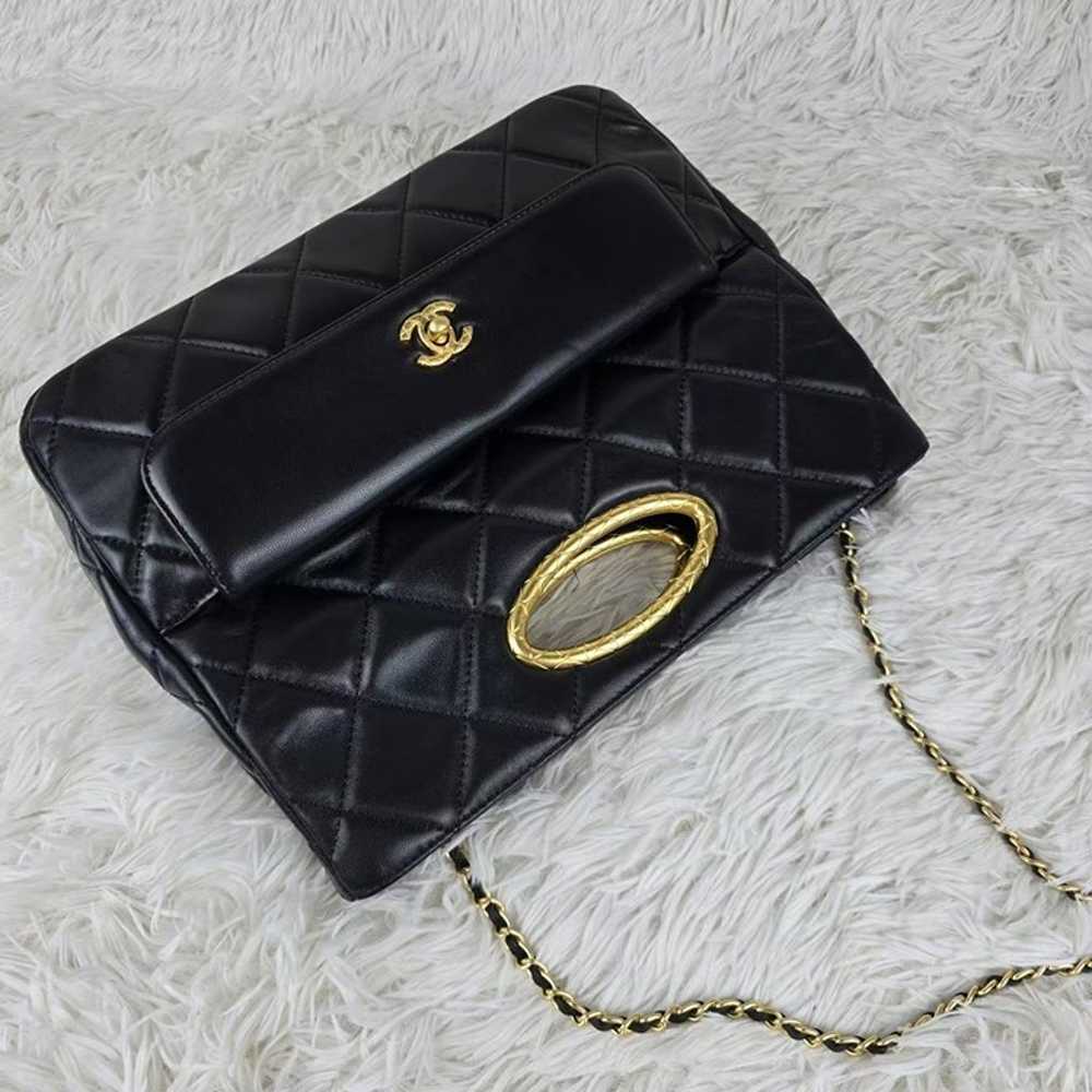 Black female handbag shoulder bag Messenger bag - image 4