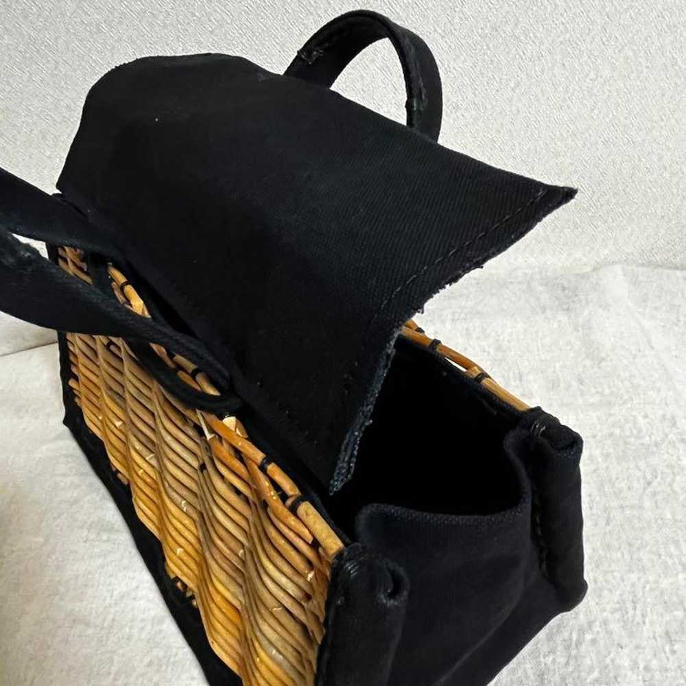 Ebagos Canvas Long Tote Bag Black - image 3