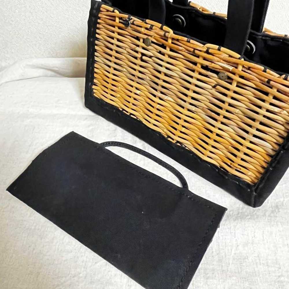 Ebagos Canvas Long Tote Bag Black - image 4