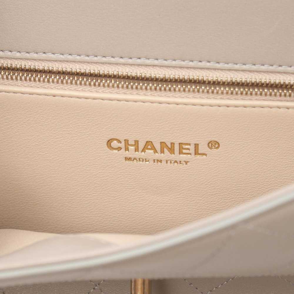 Chanel Single Flap Grey Leather Shoulder Bag (Pre… - image 8