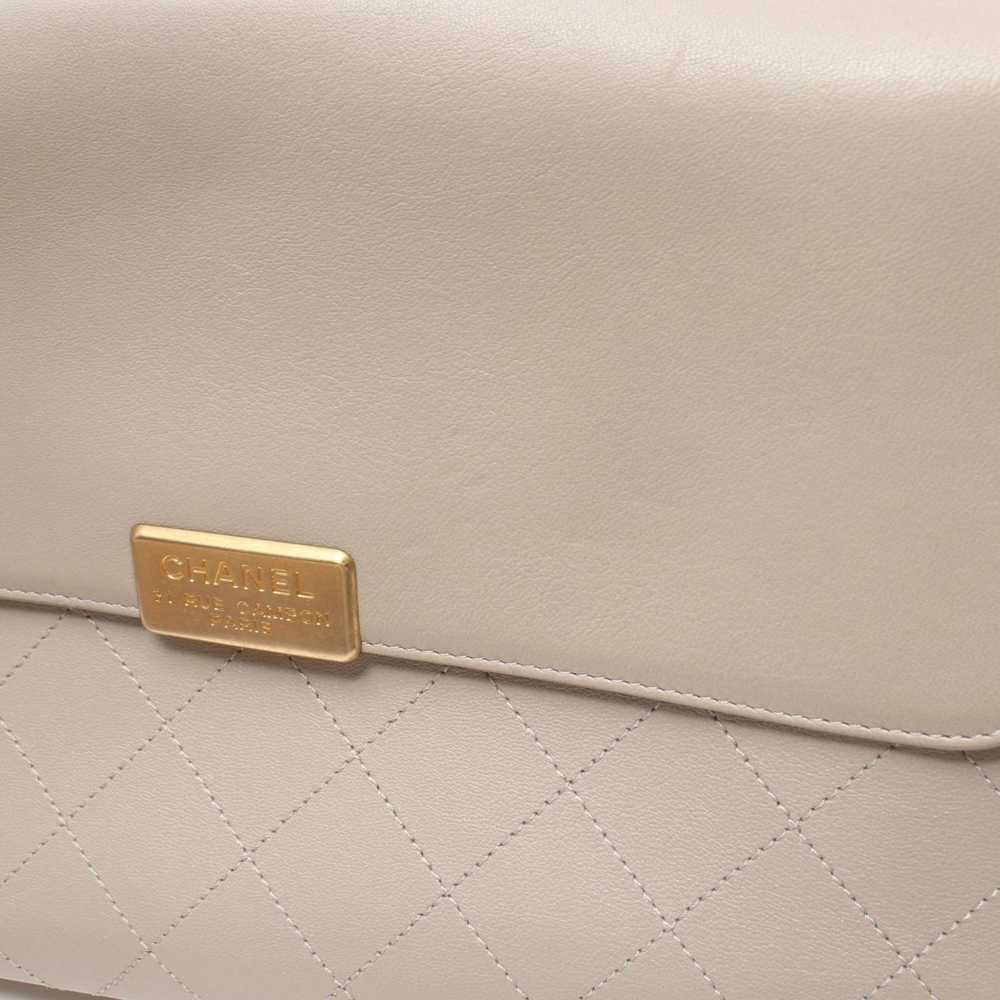 Chanel Single Flap Grey Leather Shoulder Bag (Pre… - image 9