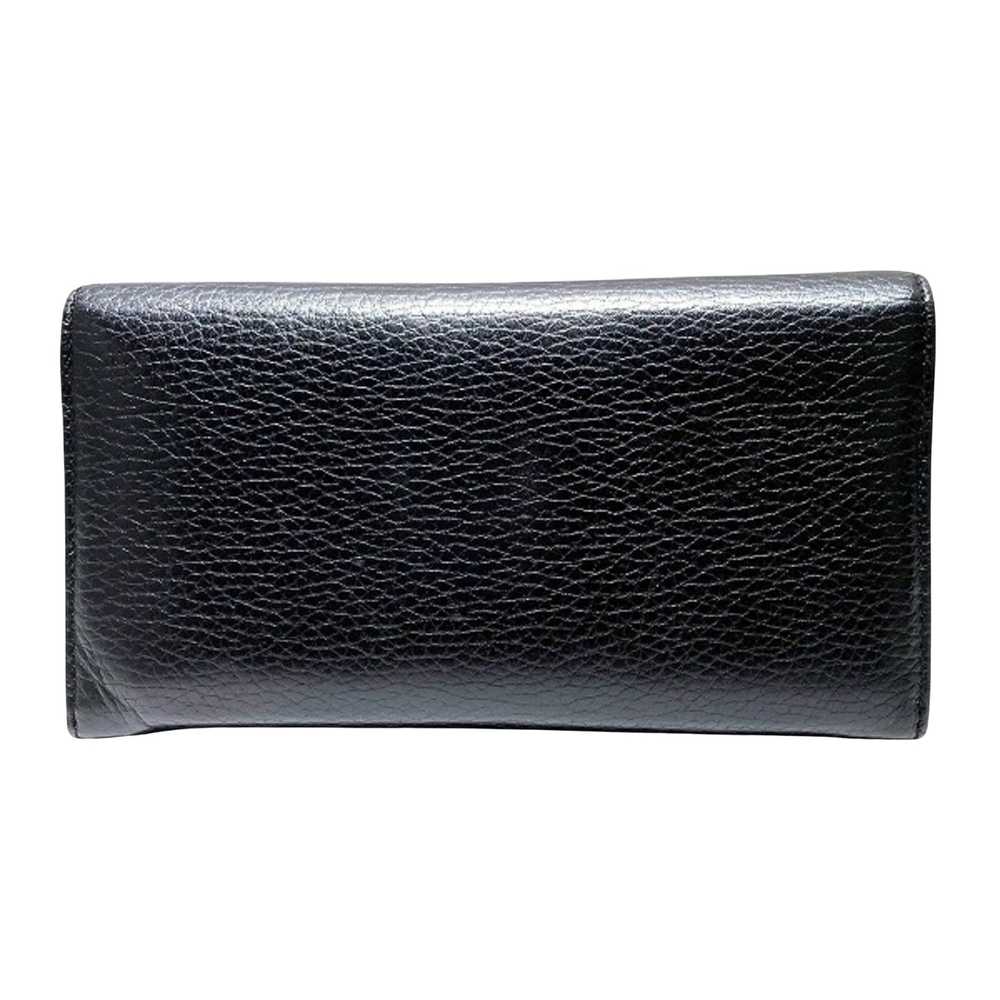 Gucci Interlocking G Black Leather Wallet (Pre-Ow… - image 2