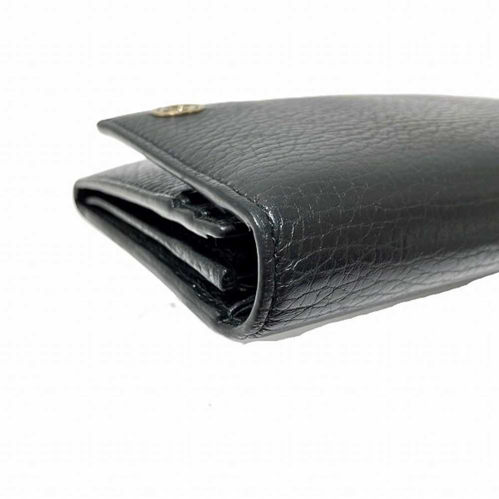 Gucci Interlocking G Black Leather Wallet (Pre-Ow… - image 3