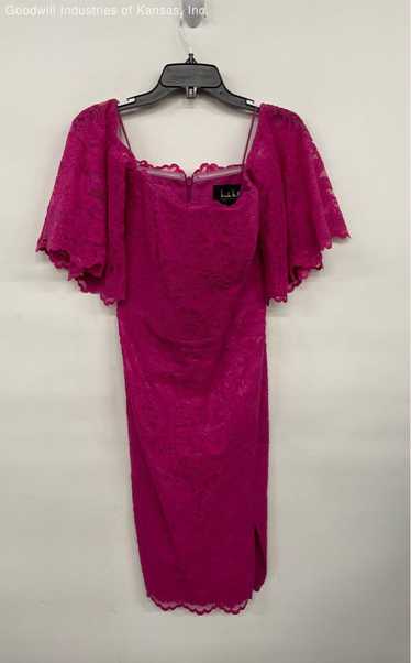 Nicole Miller Pink Lace Formal Dress - Size 12