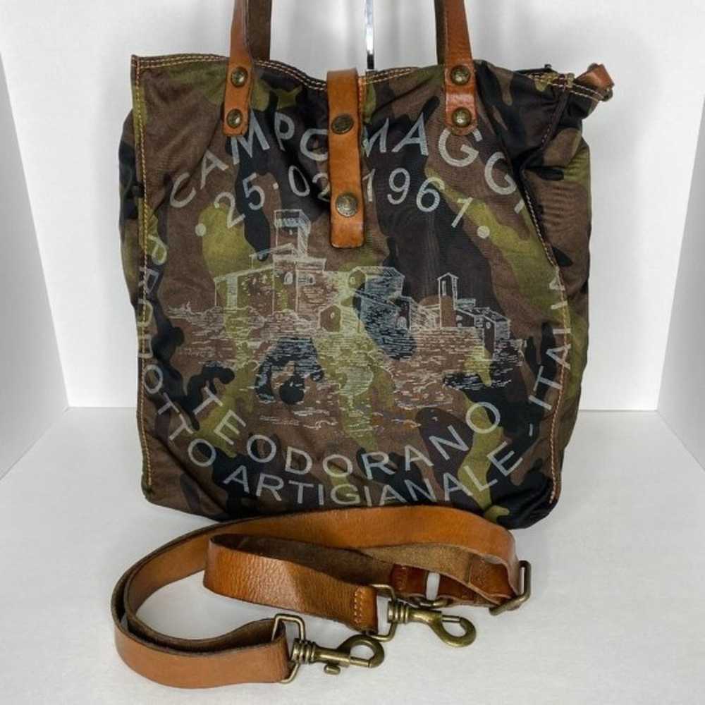 CAMPOMAGGI Camo Bag Tote Crossbody Teodorano Ital… - image 1