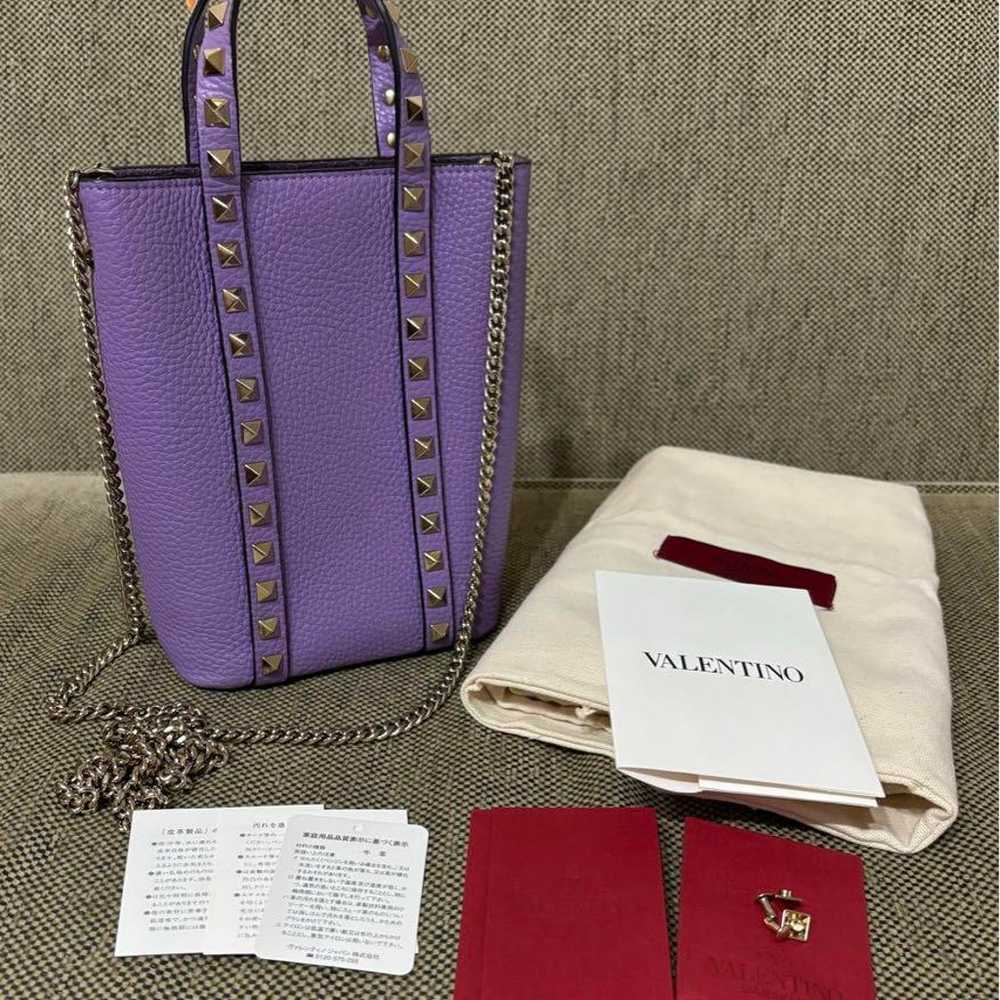 VALENTINO Rockstud Chain Bag Purple - image 3