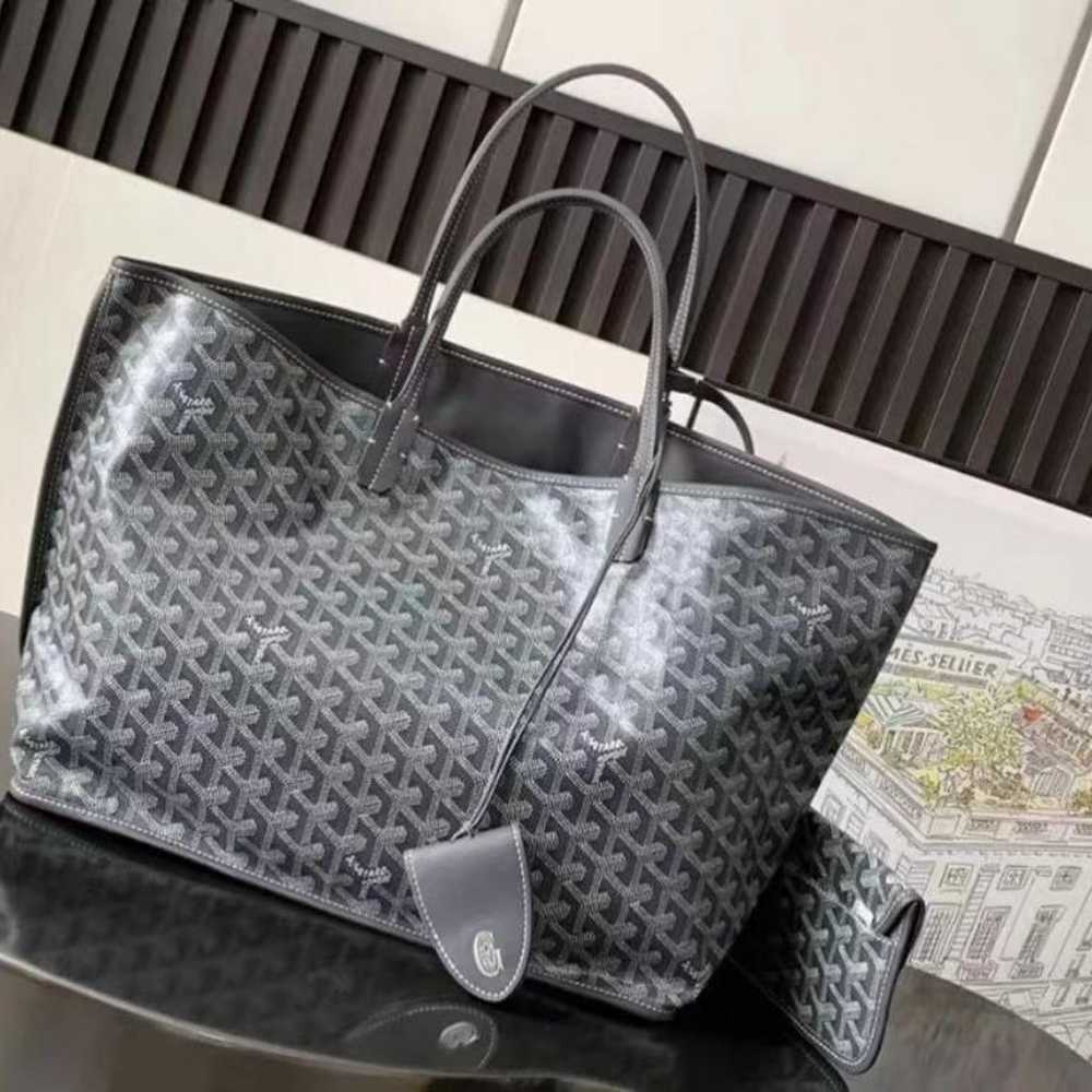 Goyard leather ladies tote bag gray. - image 1