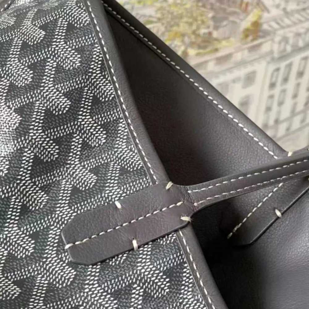 Goyard leather ladies tote bag gray. - image 6