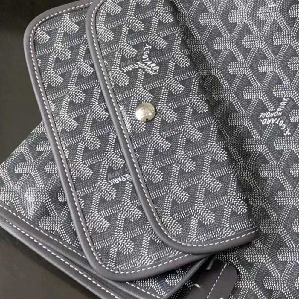 Goyard leather ladies tote bag gray. - image 8