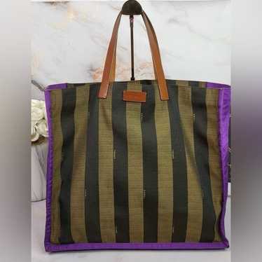 Fendi PEQUIN SHOPPING TOTE BAG