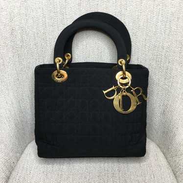 Authentic Christian Dior Lady Dior Canage Handbag 