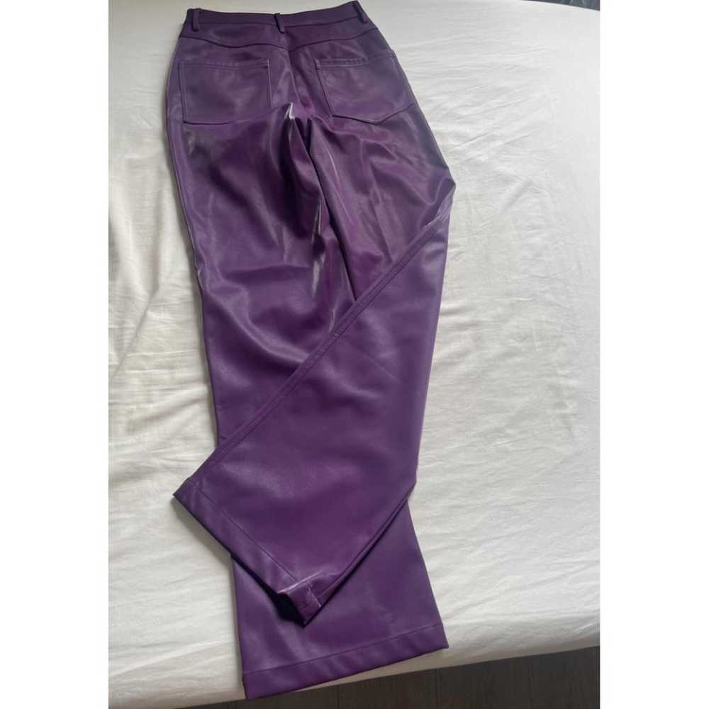 Rotate Vegan leather straight pants - image 4