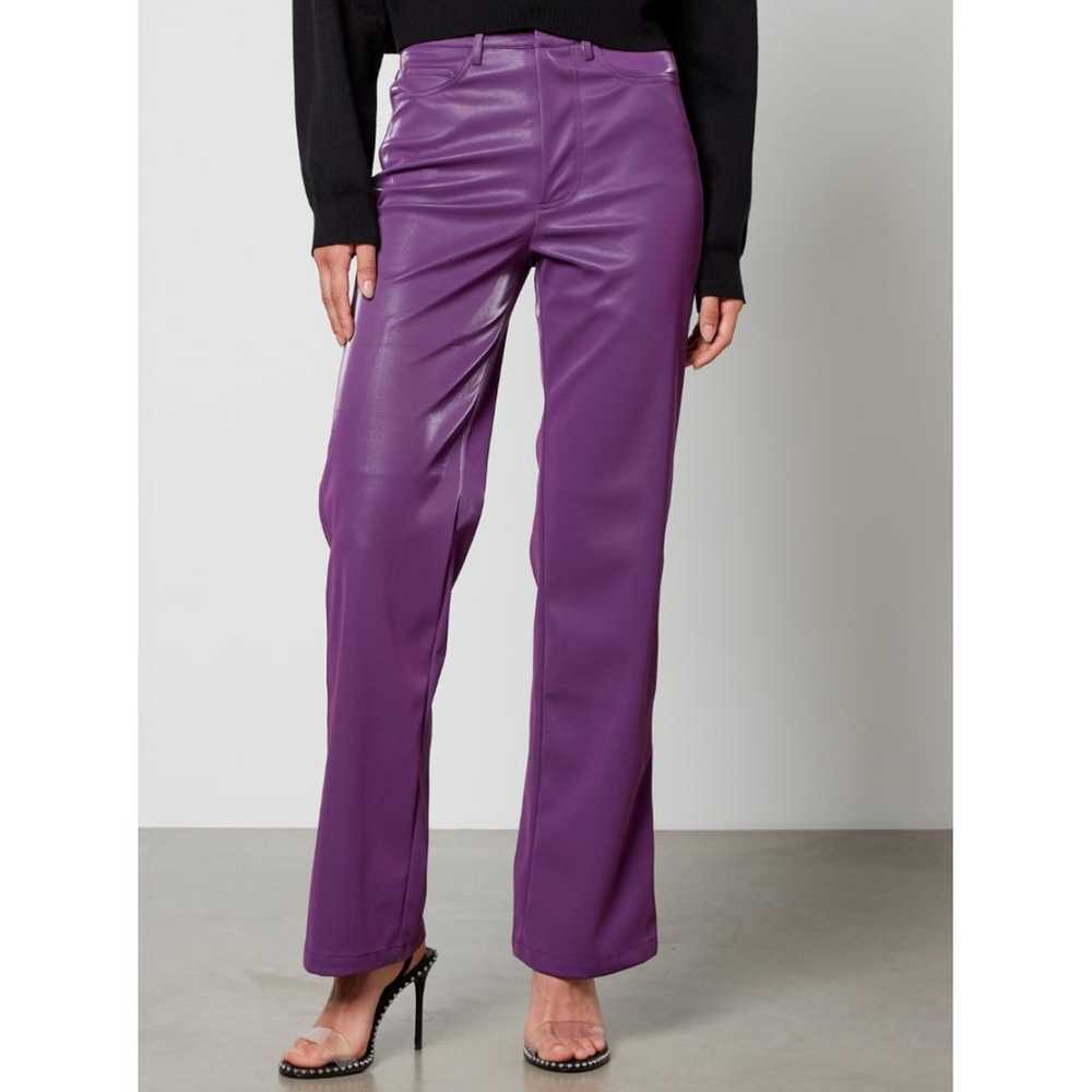 Rotate Vegan leather straight pants - image 6