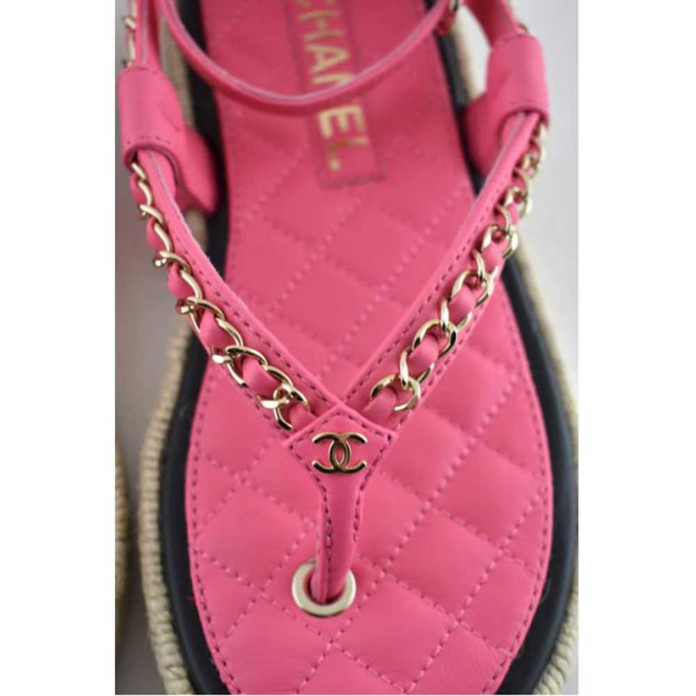 Chanel Leather sandal - image 7