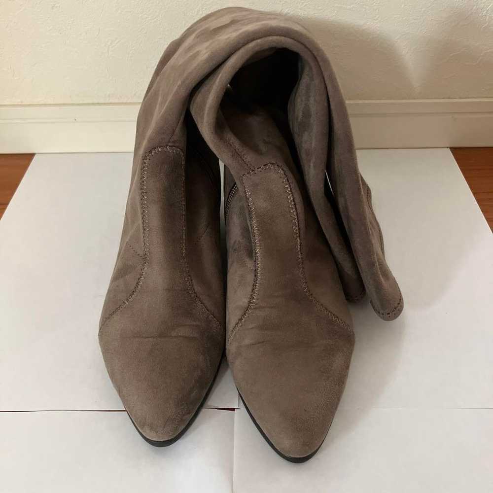 t.inaba Greige Suede Long Boots - image 7