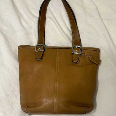 Vintage 2004 Coach Saddle Leather Hampton Tote