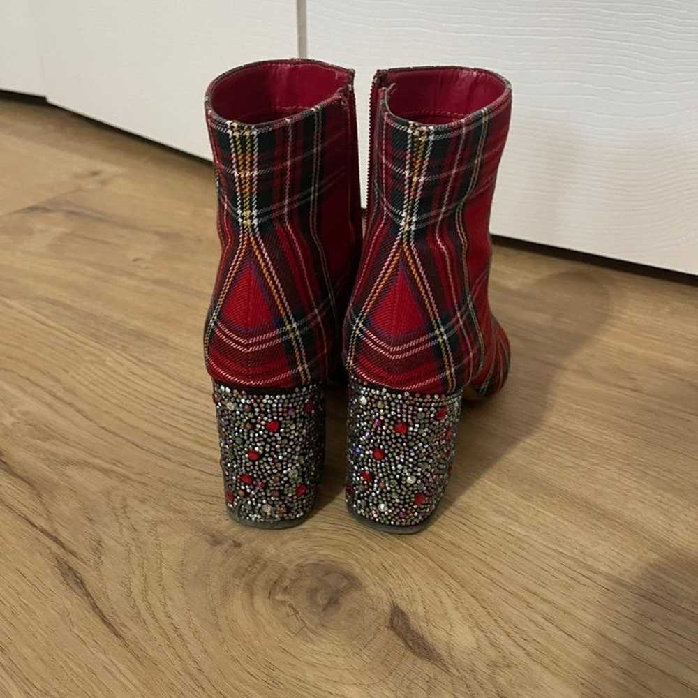 Betsey Johnson Plaid Booties - image 3