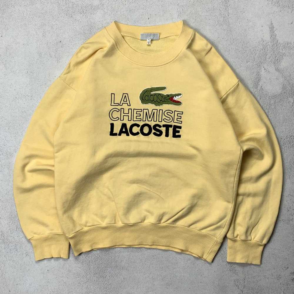 Lacoste × Vintage Vintage La Chemise Lacoste Swea… - image 1