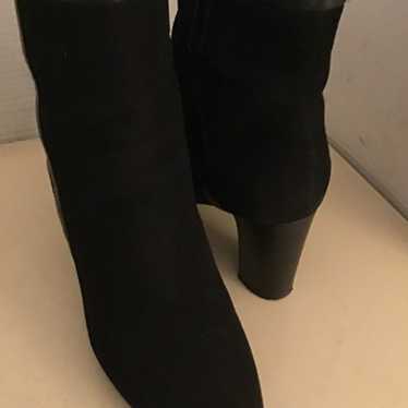 Aquatalia women black suede heel boots Size 8 - image 1