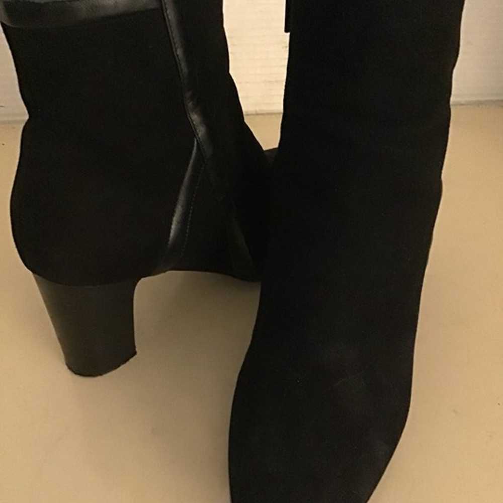 Aquatalia women black suede heel boots Size 8 - image 2