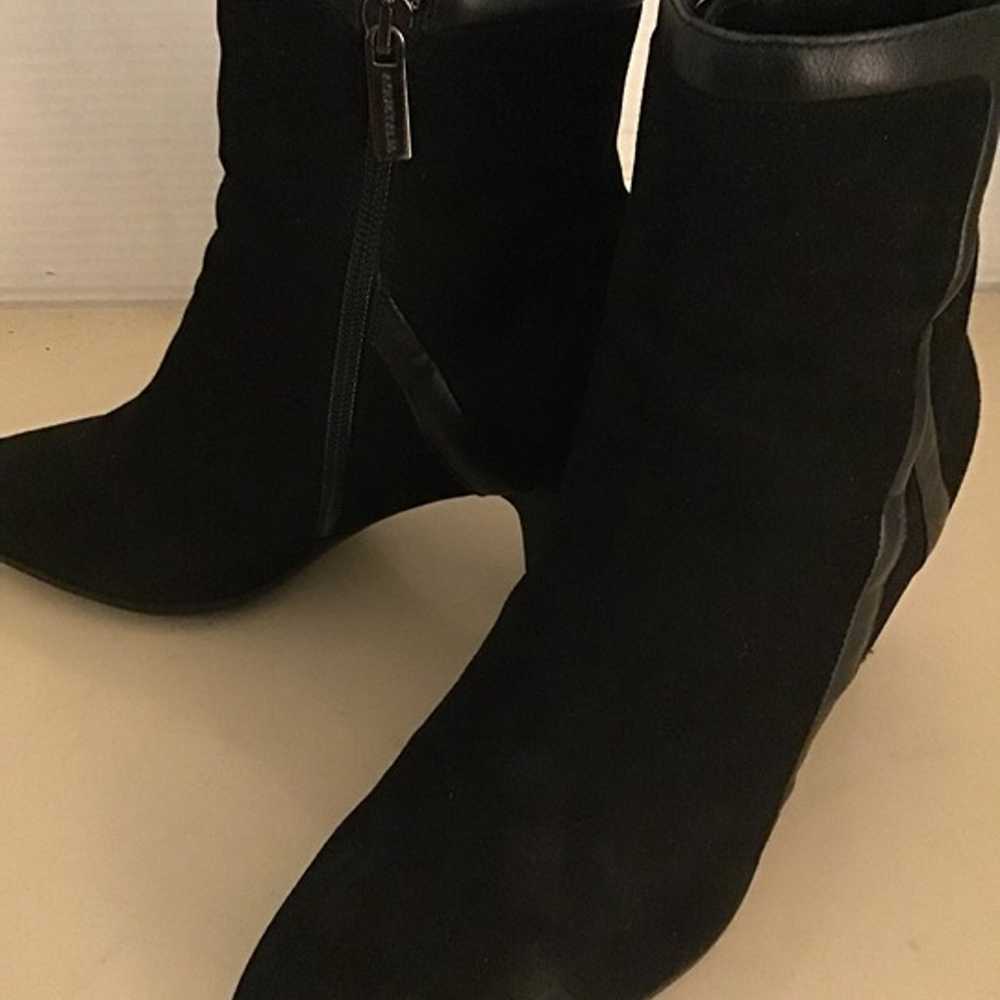 Aquatalia women black suede heel boots Size 8 - image 3