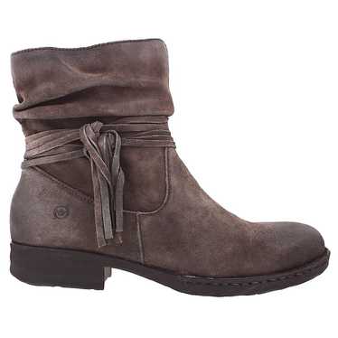 Born Cross Peltro Grey (Brown) Suede Ankle Booties