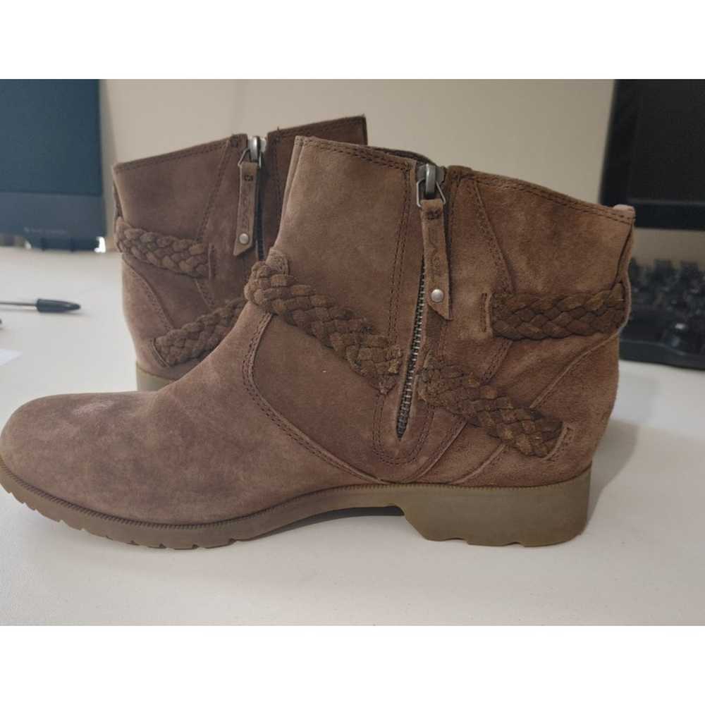 Teva Ankle Boots Delavina Suede Leather Brown Sz … - image 4