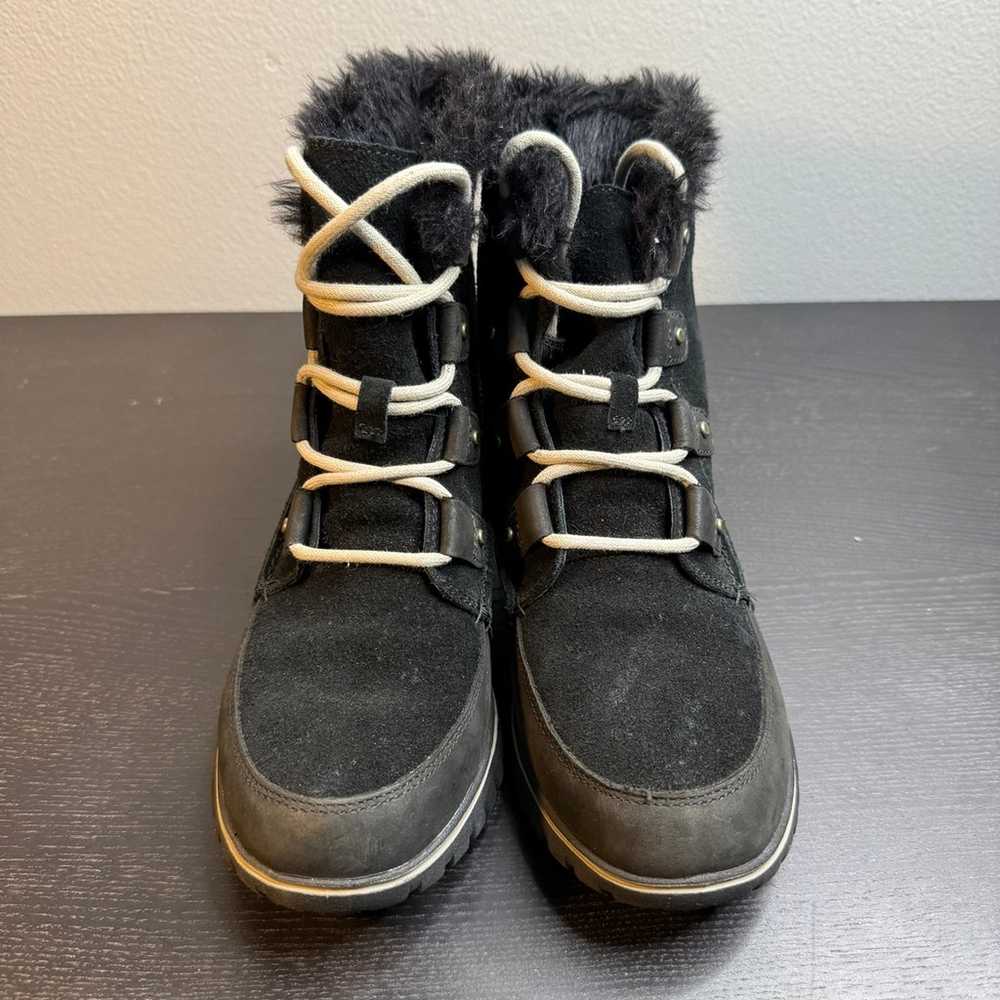 Sorel Women's Joan Black Suede Faux Fur Insulated… - image 4