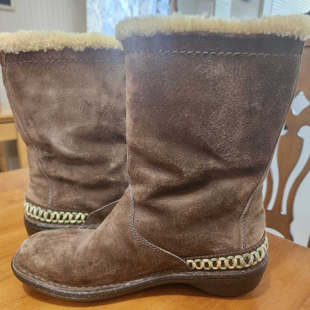 Ugg Australia Kona Dark Brown Leather Sheepskin B… - image 10