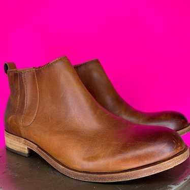 Kork-Ease Velma Brown Leather Chelsea Bootie Sz 9… - image 1