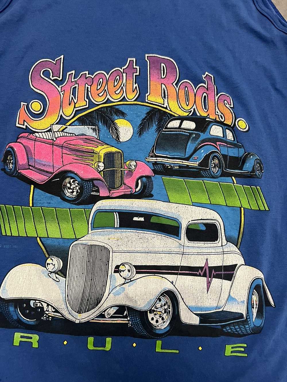 Streetwear × Vintage Street rods rule tank top - image 2